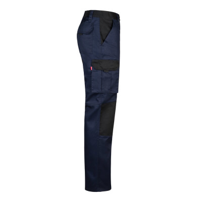 VL NJORD. Two-tone multi-pocket twill trousers (240 g/m²), in cotton (35) and polyester (65)